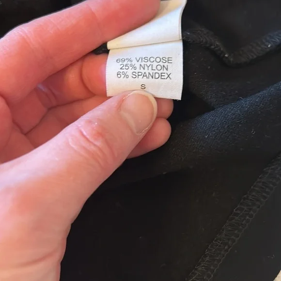 Eileen Fisher Ponte knit v neck 3-4 slv Black Dress size Small (true to size) - Picture 6 of 11